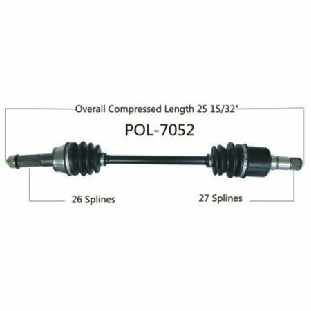 WIDE OPEN OE Replacement CV Axle for POL REAR RIGHT RANGER DIESEL 11-14 POL-7052